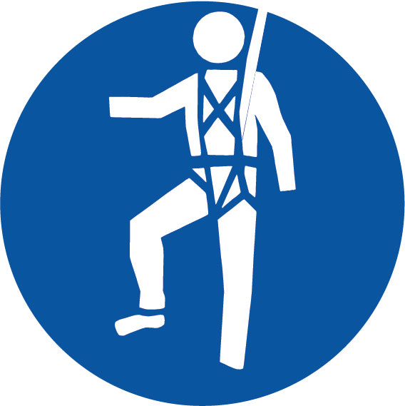 Safety Harness and Fall Arrest Pictogram — Pinnacle Signage