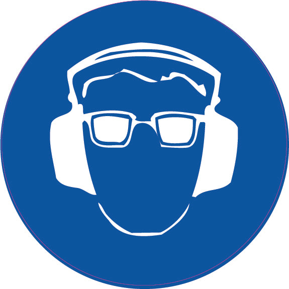 Hearing and Eye Protection Pictogram