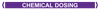 Self Adhesive Pipe Markers, Chemical Dosing (Violet)