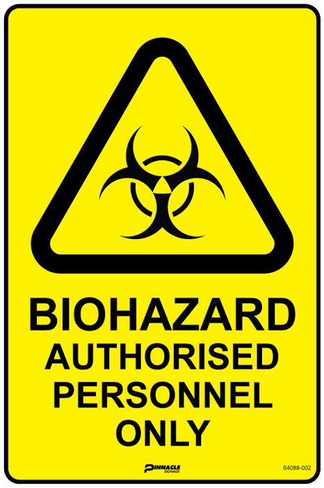 Biohazard Authorised Personnel Only