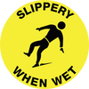 Floor Graphics, Self Adhesive, Anti-Slip, Slippery When Wet