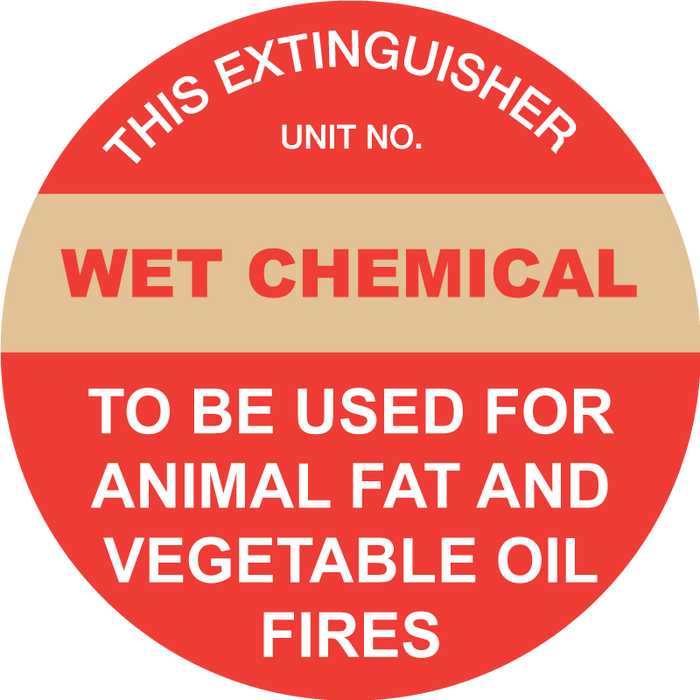 This Extinguisher: Wet Chemical 200mm Disc