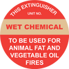 This Extinguisher: Wet Chemical 200mm Disc