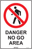 Danger No Go Area