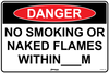 Danger No Smoking Or Naked Flames Within... M