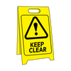 Corflute Sign Stand, Keep Clear, 500 x 300mm