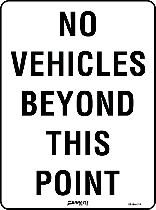 No Vehicles Beyond This Point