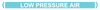 Self Adhesive Pipe Markers, Low Pressure Air (Light Blue)