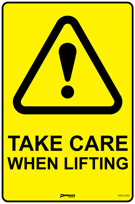 Take Care When Lifting