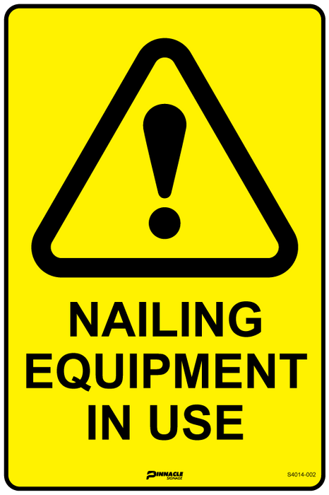 Nailing Equipment In Use