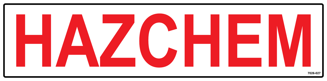 Hazchem Signage