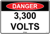 Danger 3,300 Volts