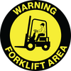 Floor Graphics, Self Adhesive, Anti-Slip, Warning Forklift Area