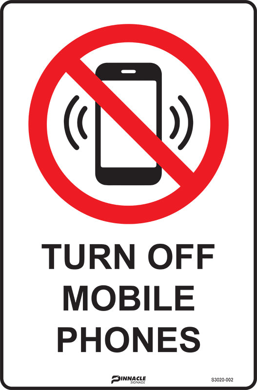 Turn Off Mobile Phones — Pinnacle Signage