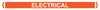 Self Adhesive Pipe Markers, Electrical (Orange)