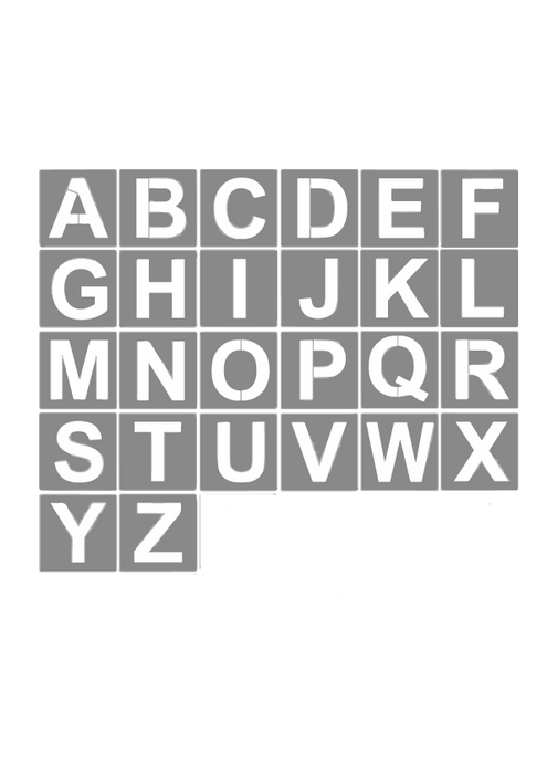 Poly Stencil Pack, Alphabet A-Z