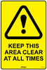 Keep This Area Clear at All Times