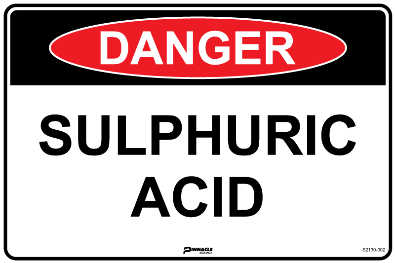 Danger Sulphuric Acid