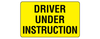 Driver Under Instruction, 400 x 300mm Aluminium, Class 2 Reflective