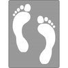 Poly Stencil, Foot Prints